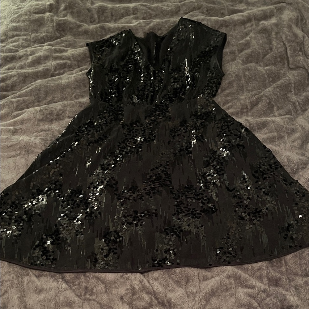 RW&CO. Black Sequin Dress